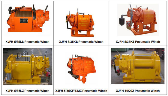 Piston Type Pneumatic Winches Smooth Running 0.6-0.8 MPa For Oilfield Fields