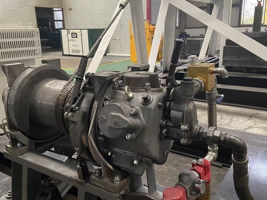 Double Support Piston Type Pneumatic Lifting Winch 20m/min With Hand or Foot Brake