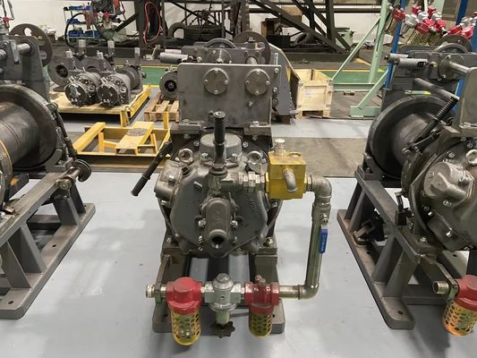 Single Support Piston Type Pneumatic Winch Hoist JQH-5×48QB For Hauling And Lifting