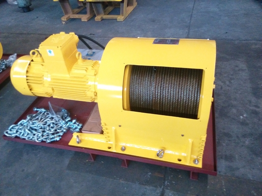 Oilfield Lifting Electric Winch with Automatic Load-Holding  Braking System